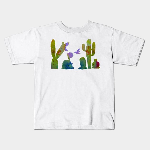 Cacti Kids T-Shirt by TheJollyMarten